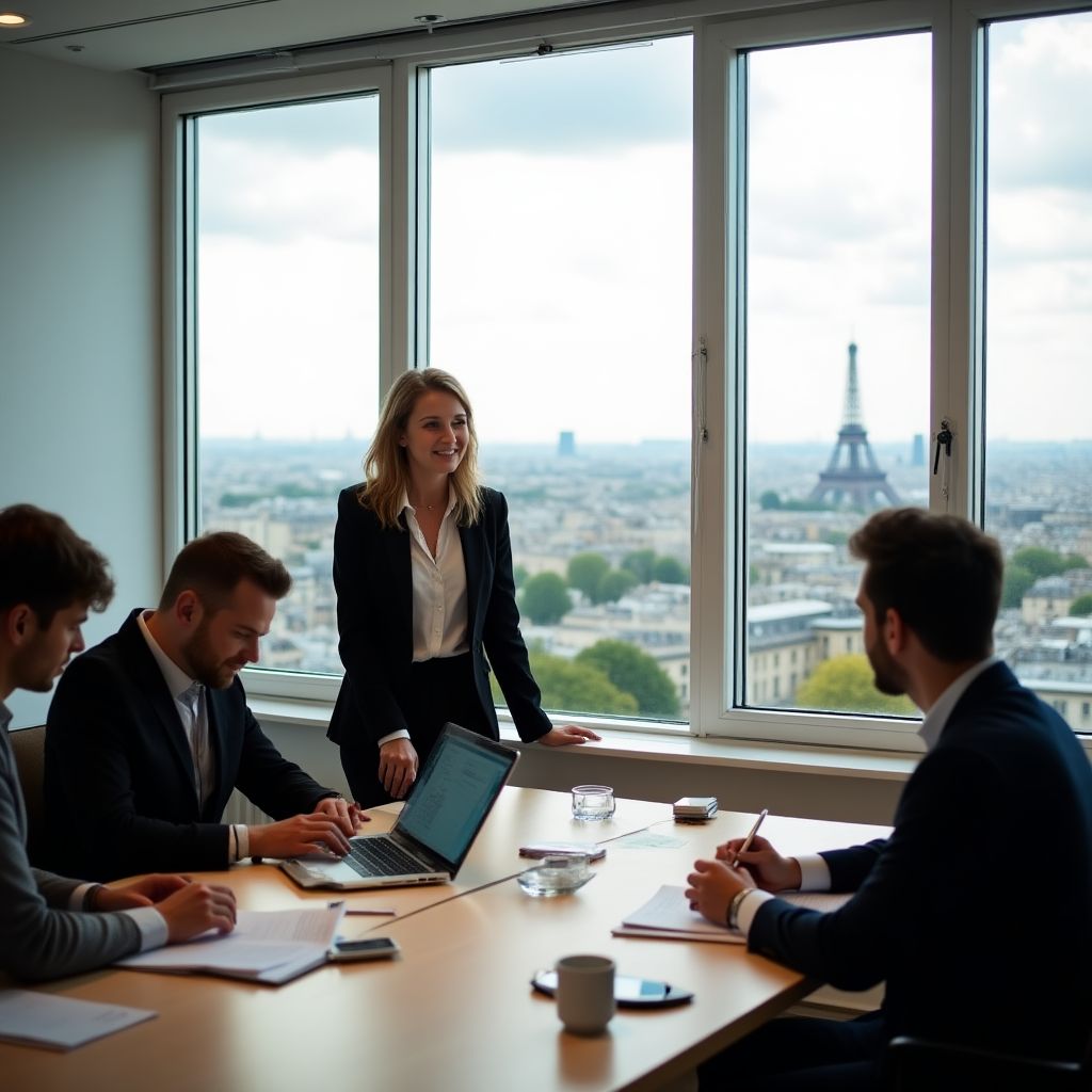 Équipe ComptaFrance dans ses bureaux parisiens